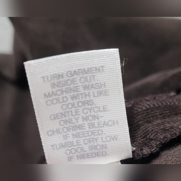 Corduroy J Jill Brown Pants with Side Zipper 14 Petite - Picture 8 of 13